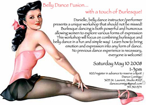belly dance fusion burlesque
